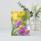 cartes de remerciements tulipes (Debout devant)
