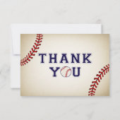 Cartes de Remerciements vintages De Baseball (Dos)