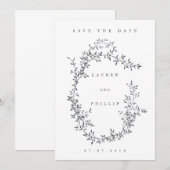 Cartes de Remise à Date Moderne de Fleurs de Couro (Devant / Derrière)