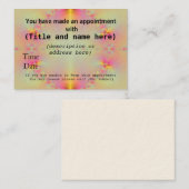 Cartes de rendez-vous (Devant / Derrière)