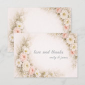 Cartes de rendez-vous à conserver pour un bouquet  (Devant / Derrière)