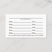 Cartes de rendez-vous Arrière - plan en marbre (Dos)