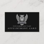 Cartes de rendez-vous avec code QR pour salon de c (Devant)