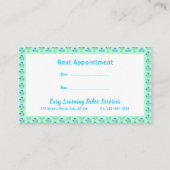 Cartes de rendez-vous Bluebells et Blue Crocuses (Dos)