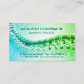 Cartes de rendez-vous Chiropratique 3D (Devant)