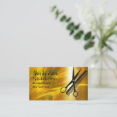 Cartes de Rendez-vous Classy Coiffeur Design (Debout devant)