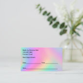 Cartes de rendez-vous client Manicure Nail Tech (Debout devant)