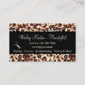 Cartes de rendez-vous coiffeur tendance (Devant)