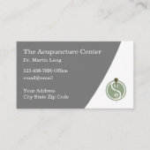 Cartes de rendez-vous d'acupuncture (Devant)