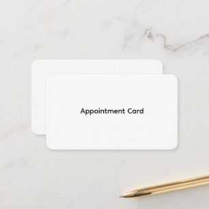 Cartes de rendez-vous d'affaires personnalisées