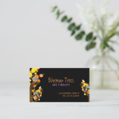 Cartes de rendez-vous d'affaires Whimsical Boho Tr (Debout devant)