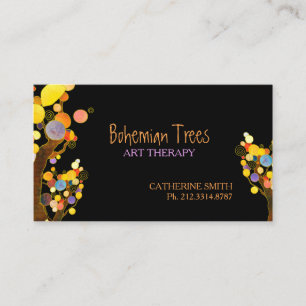Cartes de rendez-vous d'affaires Whimsical Boho Tr