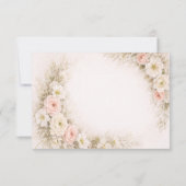 Cartes de rendez-vous de bouquet éditorial floral (Dos)