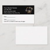 Cartes de rendez-vous de bureau de dentiste modern (Devant / Derrière)