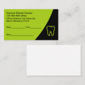 Cartes de rendez-vous de bureau pour dentistes mod (Devant / Derrière)