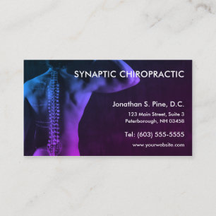 Cartes de rendez-vous de chiropractie de photo