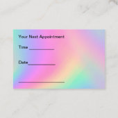 Cartes de rendez-vous de coiffeur à la mode (Dos)
