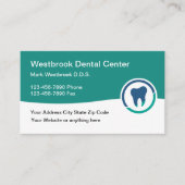 Cartes de rendez-vous de dentiste avec logo (Devant)