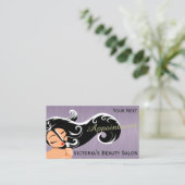 Cartes de rendez-vous de Madame coiffeur (Debout devant)