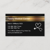 Cartes de rendez-vous de médecin chic (Devant)