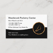 Cartes de rendez-vous de médecin de pied élégant (Devant)