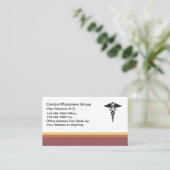 Cartes de rendez-vous de médecin simple moderne (Debout devant)