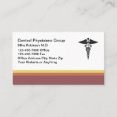 Cartes de rendez-vous de médecin simple moderne (Devant)