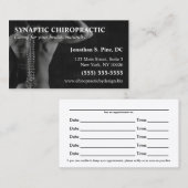 Cartes de rendez-vous de photo de chiroprakteur (Devant / Derrière)