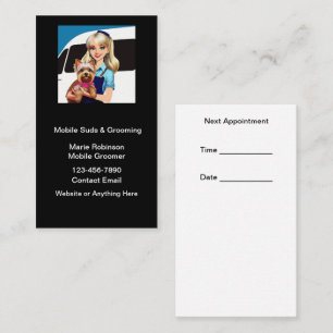Cartes de rendez-vous de toilettage pour animaux d