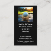 Cartes de rendez-vous des instructeurs de golf (Devant)