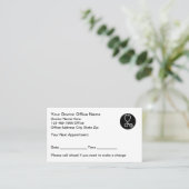 Cartes de rendez-vous des patients du bureau du mé (Debout devant)