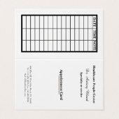 Cartes de rendez-vous des patients en soins de san (Extérieur déplié)