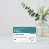 Cartes de rendez-vous des patients Médicale du cab (Debout devant)