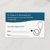 Cartes de rendez-vous des patients Médicale Office (Devant)