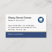 Cartes de rendez-vous du bureau dentaire (Devant)