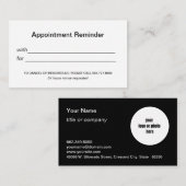 Cartes de rendez-vous du logo (Devant / Derrière)