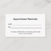 Cartes de rendez-vous du logo (Devant)