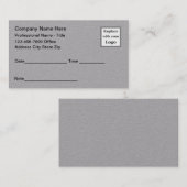 Cartes de rendez-vous du logo du bureau de qualité (Devant / Derrière)