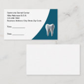 Cartes de rendez-vous du meilleur budget pour dent (Devant / Derrière)