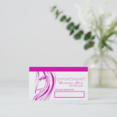 Cartes de rendez-vous du salon de coiffure (Debout devant)