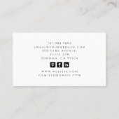 Cartes de rendez-vous du technicien de clou de tar (Dos)