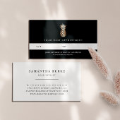 Cartes de rendez-vous élégantes en cuivre ananas