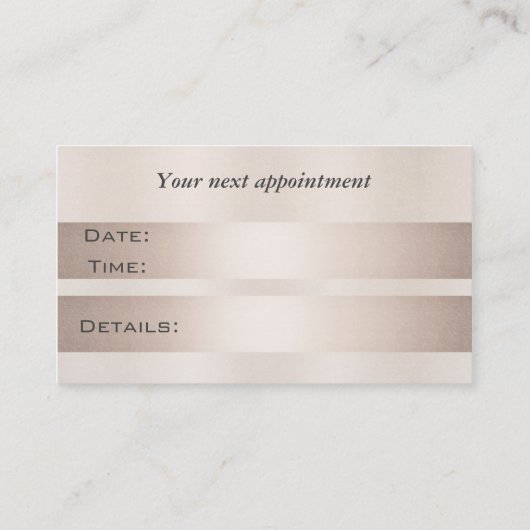 Cartes de rendez-vous élégants ciseaux brillants (Dos)