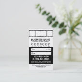 Cartes de rendez-vous en noir blanc (Debout devant)
