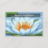 Cartes de rendez-vous Fleur de Nénuphar (Devant)