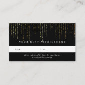 Cartes de rendez-vous Gold Marquee (Devant)