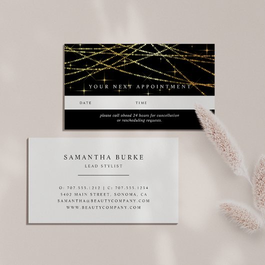 Cartes de rendez-vous Golden Garland