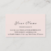 Cartes de rendez-vous maquillage Artiste Logo Esth (Dos)