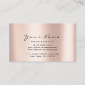 Cartes de rendez-vous Maquillage Artiste Rose noir (Dos)