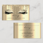 Cartes de rendez-vous maquillage Lashes Parties sc (Devant / Derrière)